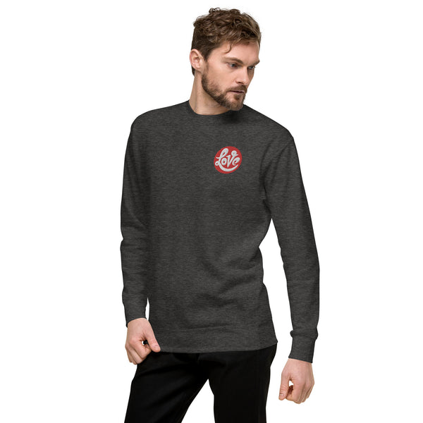 Men's "Love" Embroidered Premium Sweatshirt