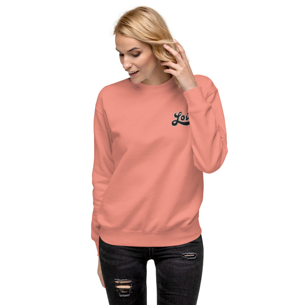 Women's "Love" Embroidered Premium Sweatshirt