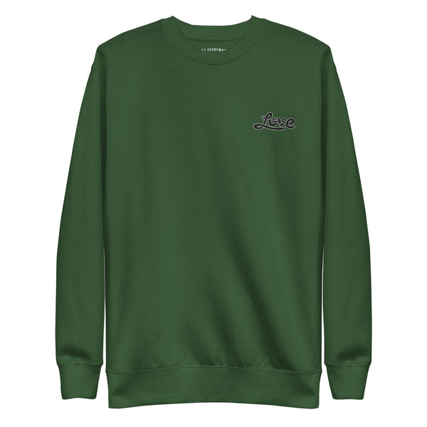 Men's "Love" Embroidered Premium Sweatshirt