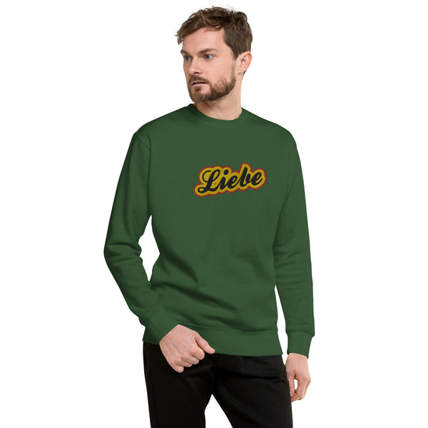 Men's "Liebe" Embroidered Premium Sweatshirt