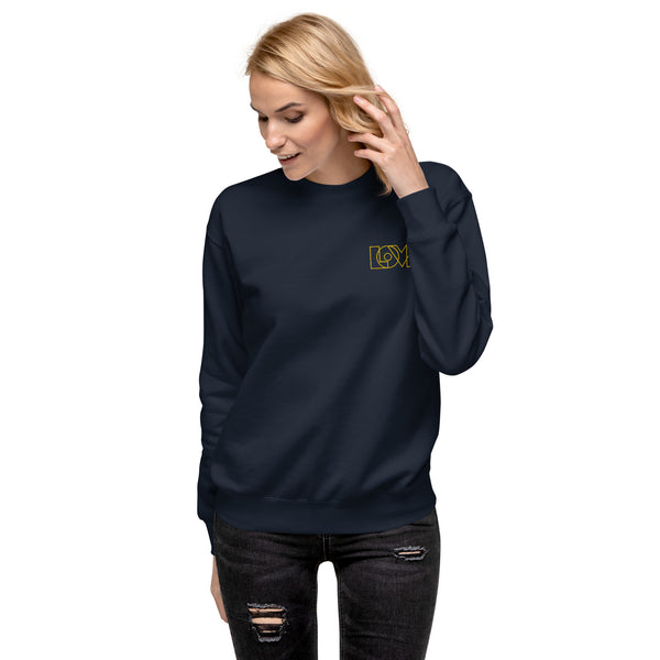 Women's "Love" Embroidered Premium Sweatshirt