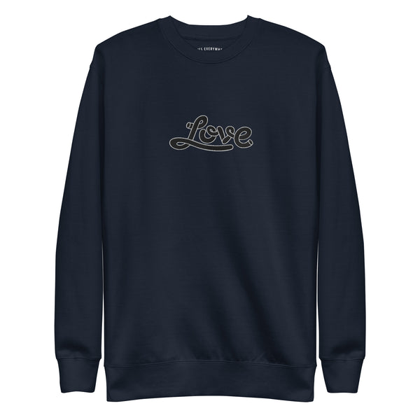 Men's "Love" Embroidered Premium Sweatshirt