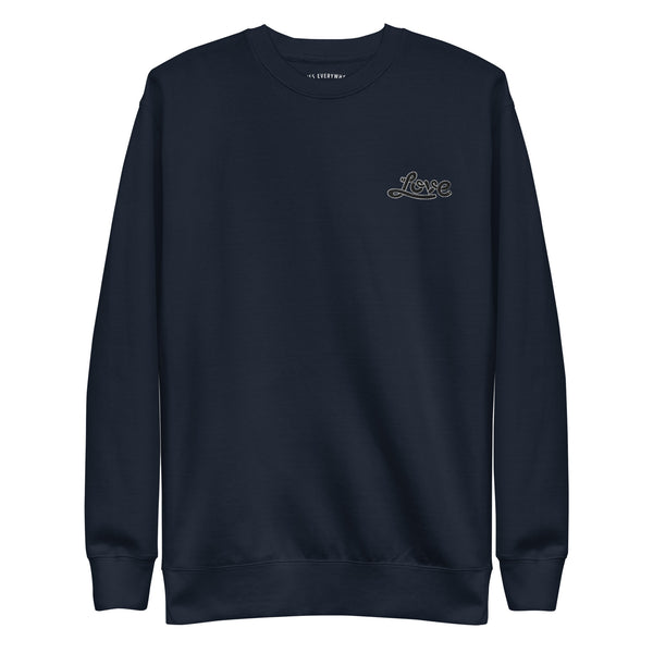 Men's "Love" Embroidered Premium Sweatshirt