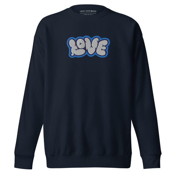 Women's "Love" Embroidered Premium Sweatshirt