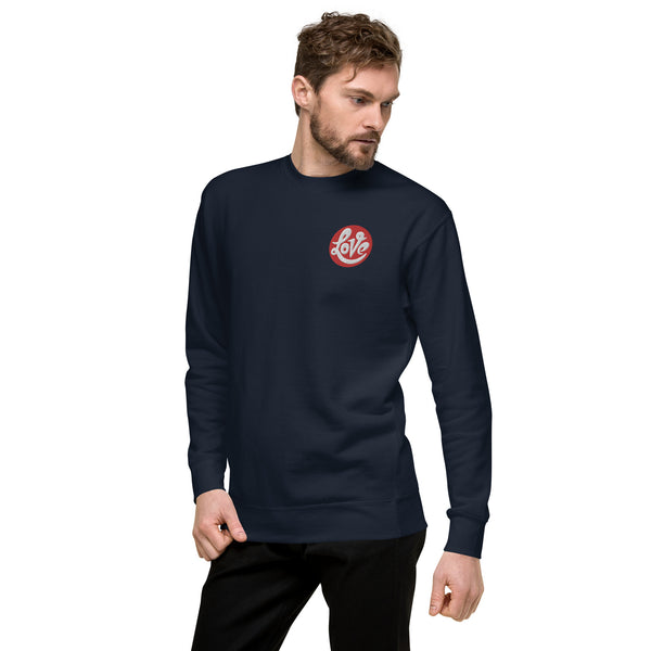 Men's "Love" Embroidered Premium Sweatshirt