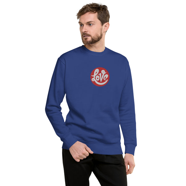 Men's "Love" Embroidered Premium Sweatshirt