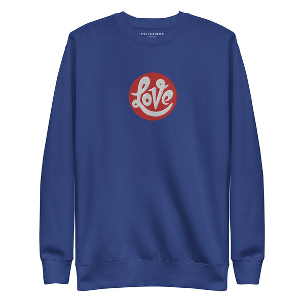 Men's "Love" Embroidered Premium Sweatshirt