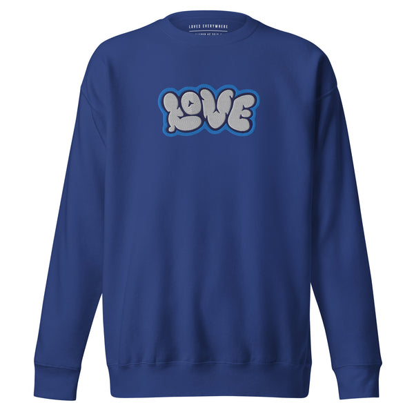 Women's "Love" Embroidered Premium Sweatshirt