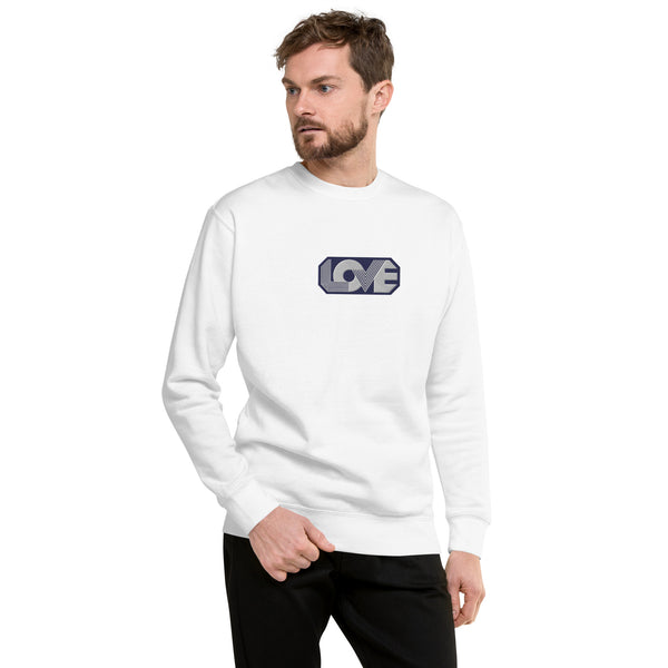 Men's "Love" Embroidered Premium Sweatshirt