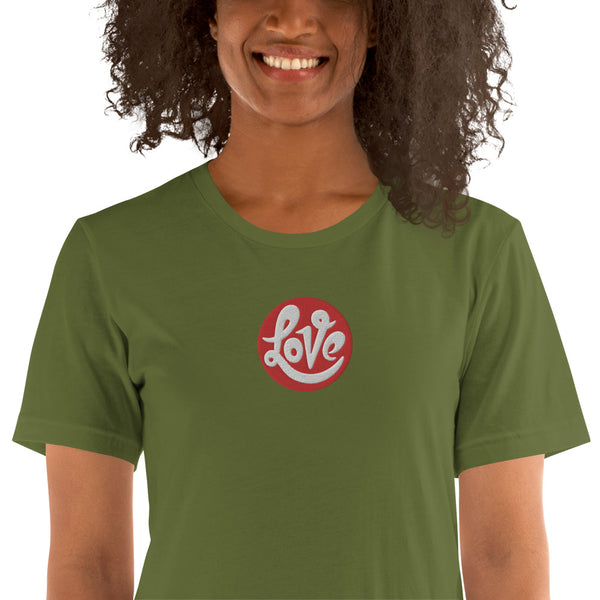 Women's "Love" Embroidered T-shirt