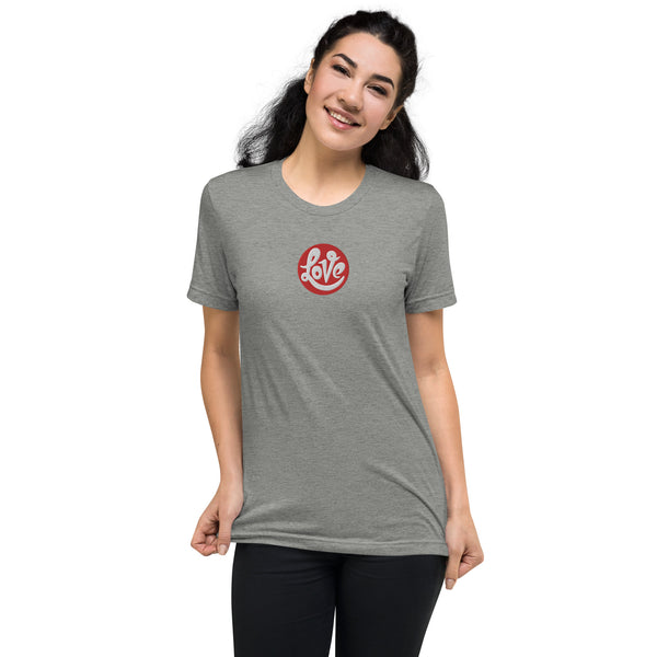 Women's "Love" Embroidered Short Sleeve T-shirt