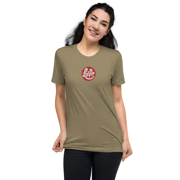 Women's "Love" Embroidered Short Sleeve T-shirt