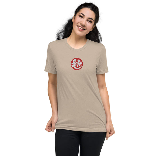 Women's "Love" Embroidered Short Sleeve T-shirt