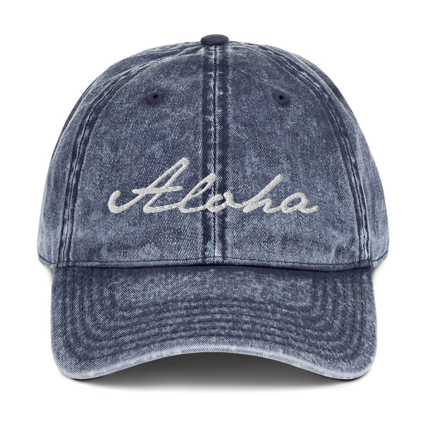 Women's "Love" Embroidered Vintage Cotton Twill Cap