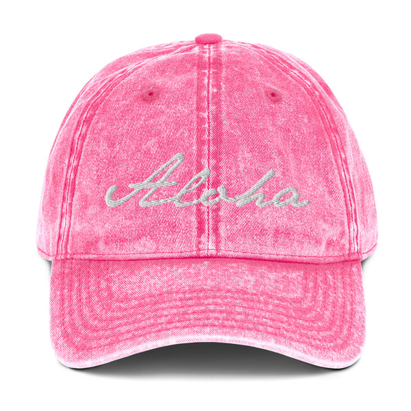 Women's "Love" Embroidered Vintage Cotton Twill Cap