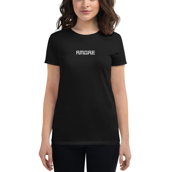 Women's "Amore" Embroidered Short Sleeve T-shirt