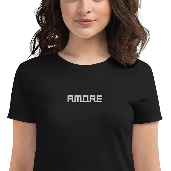 Women's "Amore" Embroidered Short Sleeve T-shirt