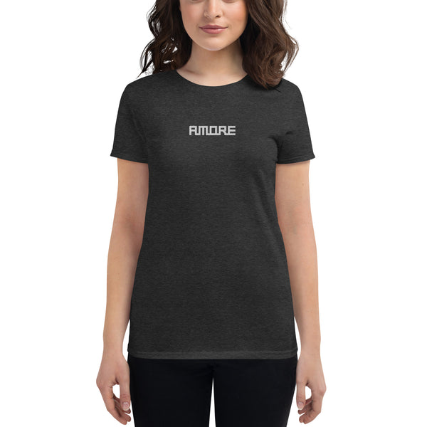 Women's "Amore" Embroidered Short Sleeve T-shirt