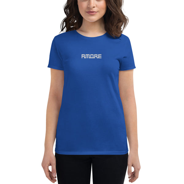 Women's "Amore" Embroidered Short Sleeve T-shirt