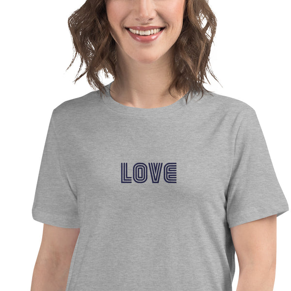 Women's "Love" Embroidered Relaxed T-Shirt