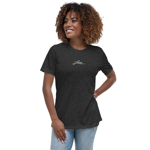 Women's "Love" Embroidered T-Shirt