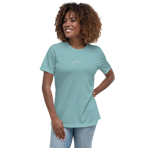 Women's "Love" Embroidered T-Shirt