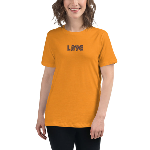 Women's "Love" Embroidered Relaxed T-Shirt