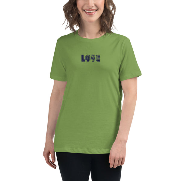 Women's "Love" Embroidered Relaxed T-Shirt