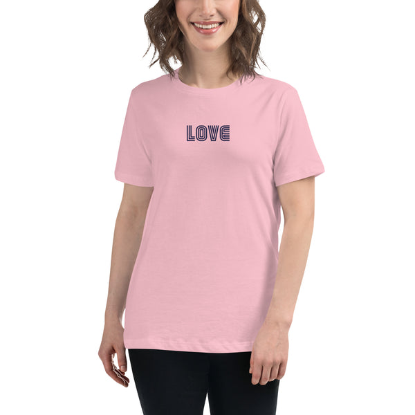 Women's "Love" Embroidered Relaxed T-Shirt