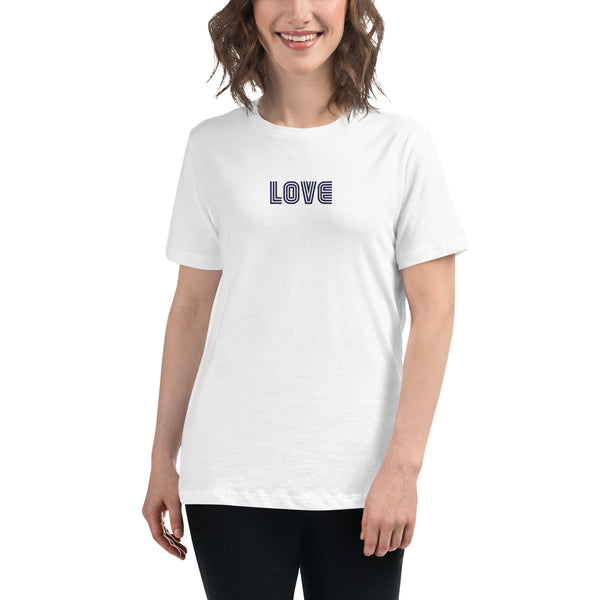 Women's "Love" Embroidered Relaxed T-Shirt