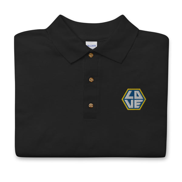 Men's "Love" Embroidered Polo Shirt