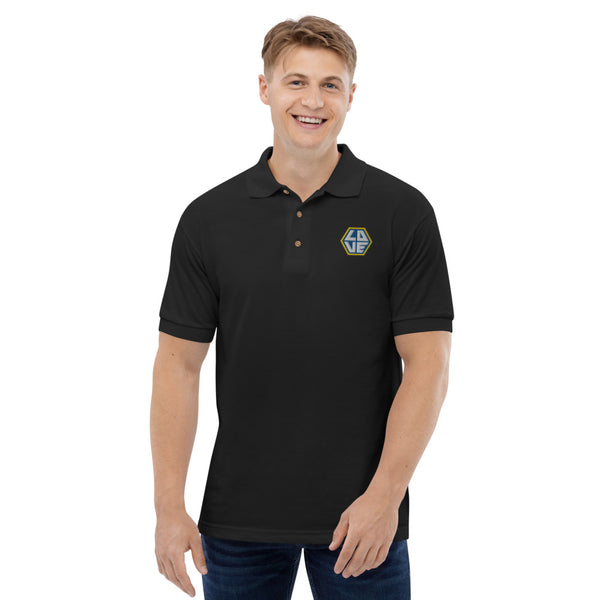 Men's "Love" Embroidered Polo Shirt