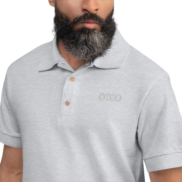 Men's "Love" Embroidered Polo Shirt