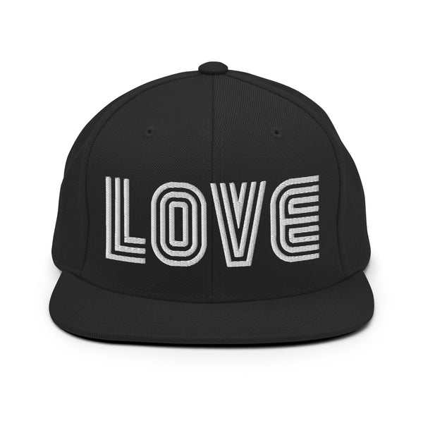 Men's "Love" Embroidered Snapback Hat