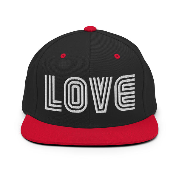 Men's "Love" Embroidered Snapback Hat