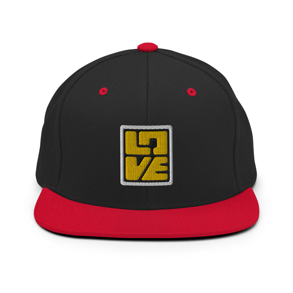 Men's "Love" Embroidered Snapback Hat