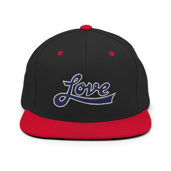 Men's "Love" Embroidered Snapback Hat