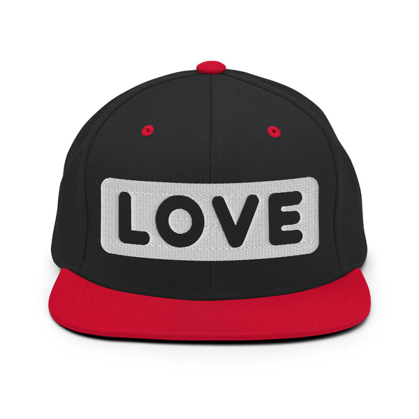 Men's "Love" Embroidered Snapback Hat