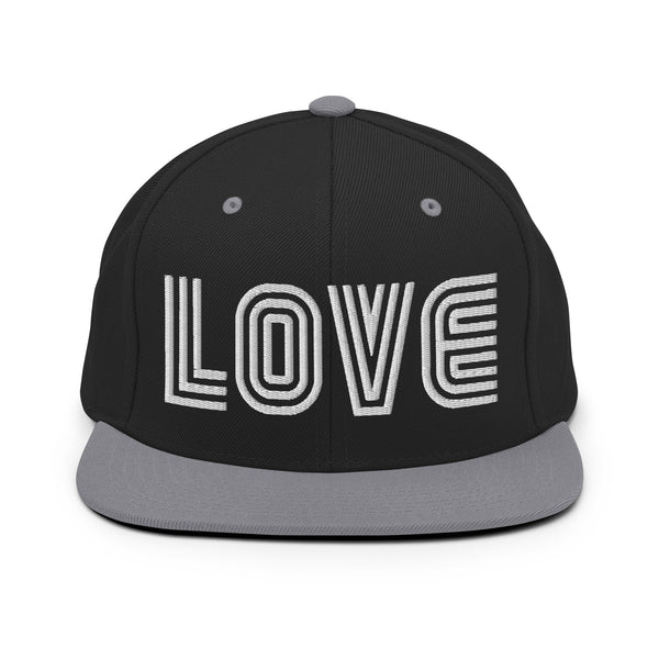 Men's "Love" Embroidered Snapback Hat