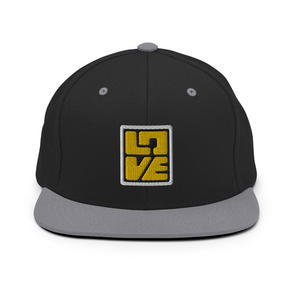 Men's "Love" Embroidered Snapback Hat