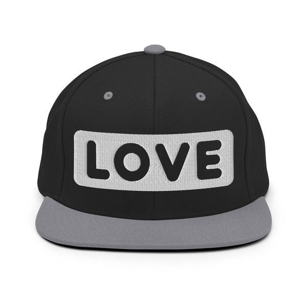 Men's "Love" Embroidered Snapback Hat