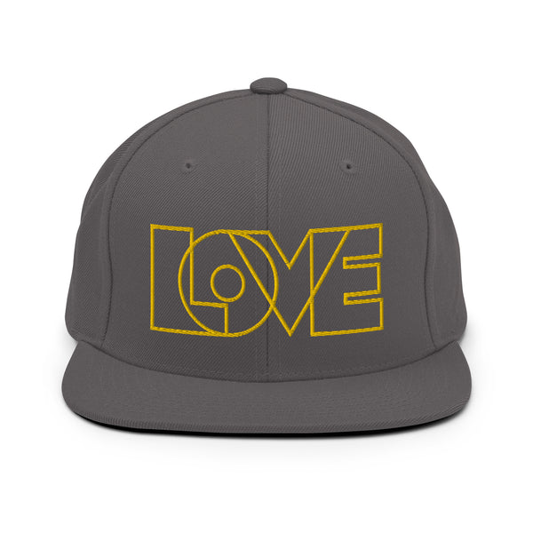 Men's "Love" Embroidered Snapback Hat