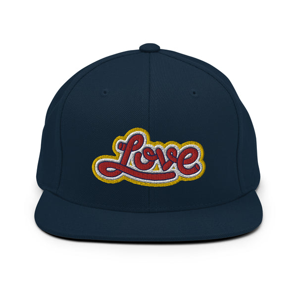 Men's "Love" Embroidered Snapback Hat