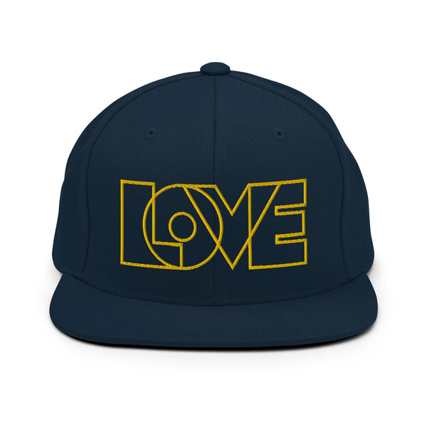 Men's "Love" Embroidered Snapback Hat