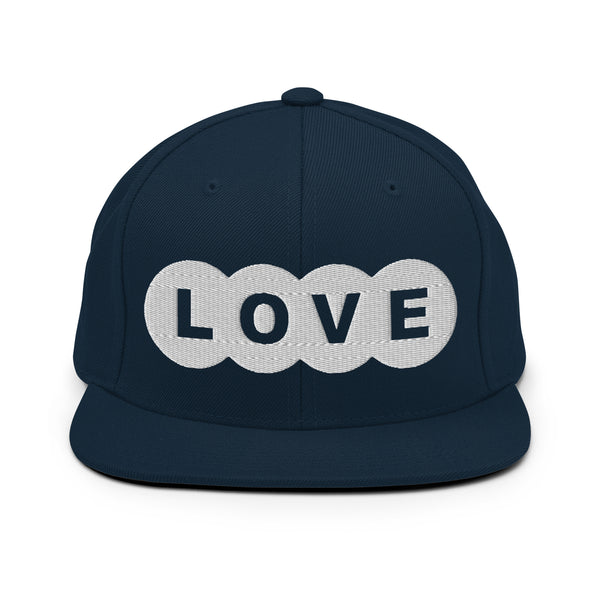 Men's "Love" Embroidered Snapback Hat