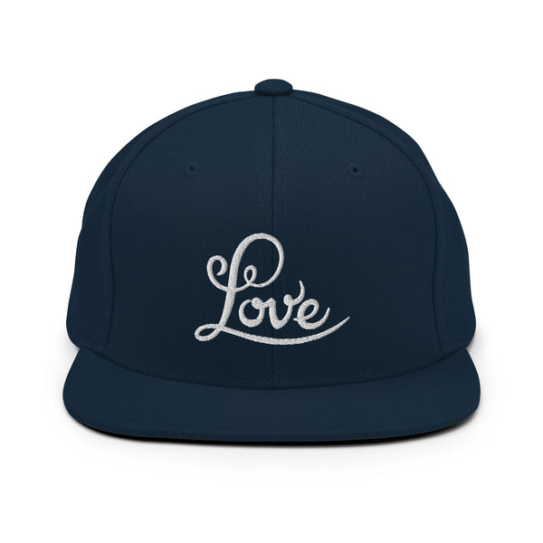 Women's "Love" Embroidered Snapback Hat