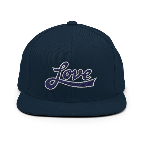 Men's "Love" Embroidered Snapback Hat