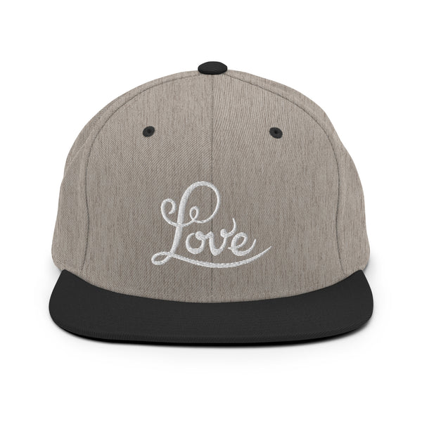 Women's "Love" Embroidered Snapback Hat