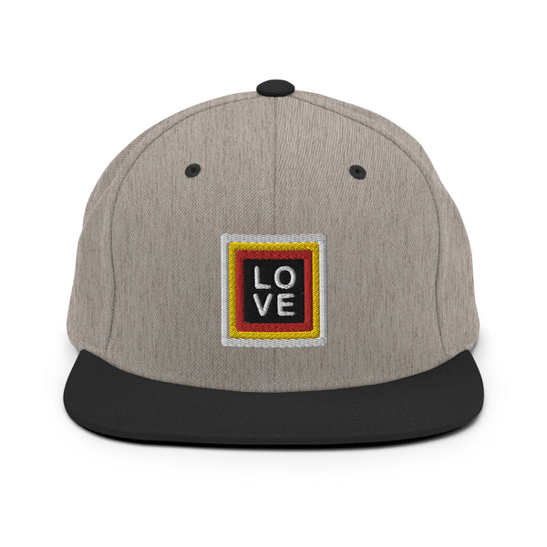 Men's "Love" Embroidered Snapback Hat