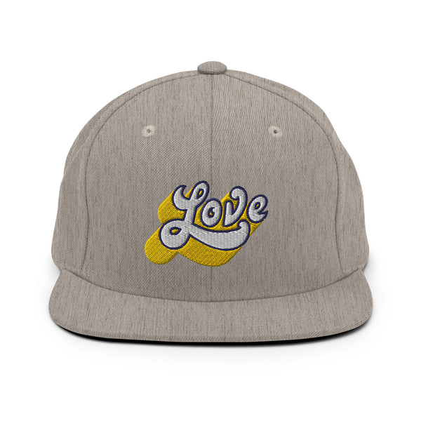 Men's "Love" Embroidered Snapback Hat